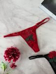PANTY FLOR ROJO