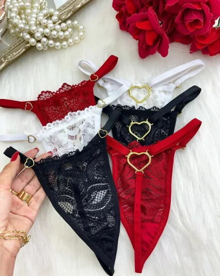 CALCINHA CORAZON NEGRO