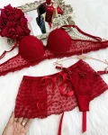 CONJUNTO LAZOS DE AMOR ROJO