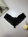 Panty con abertura negro